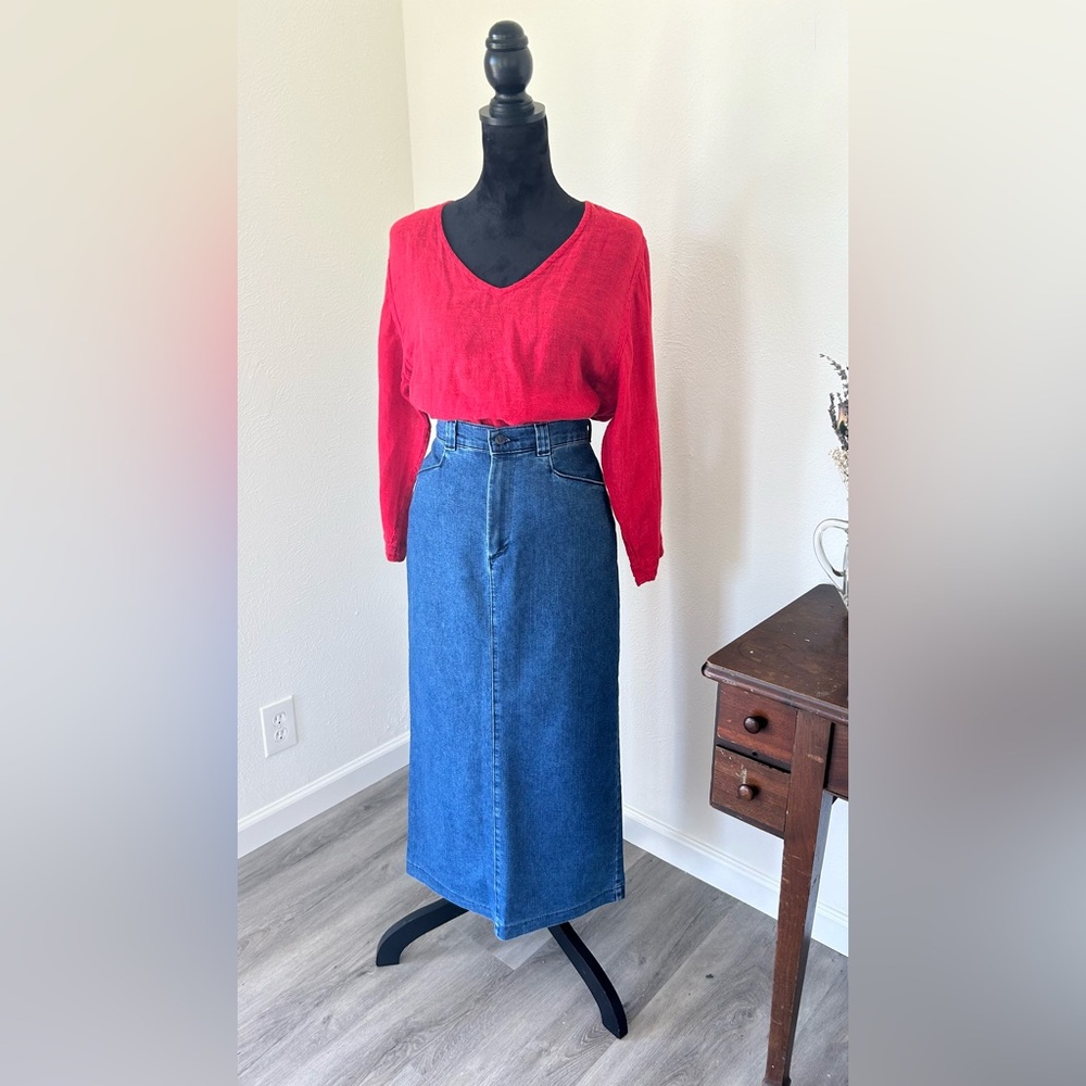 Lee Denim Straight Line Skirt